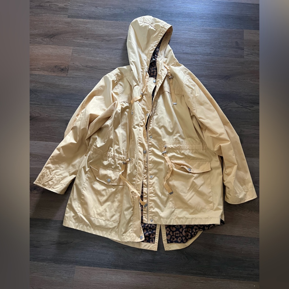 Time and Tru Tan Hooded Jacket